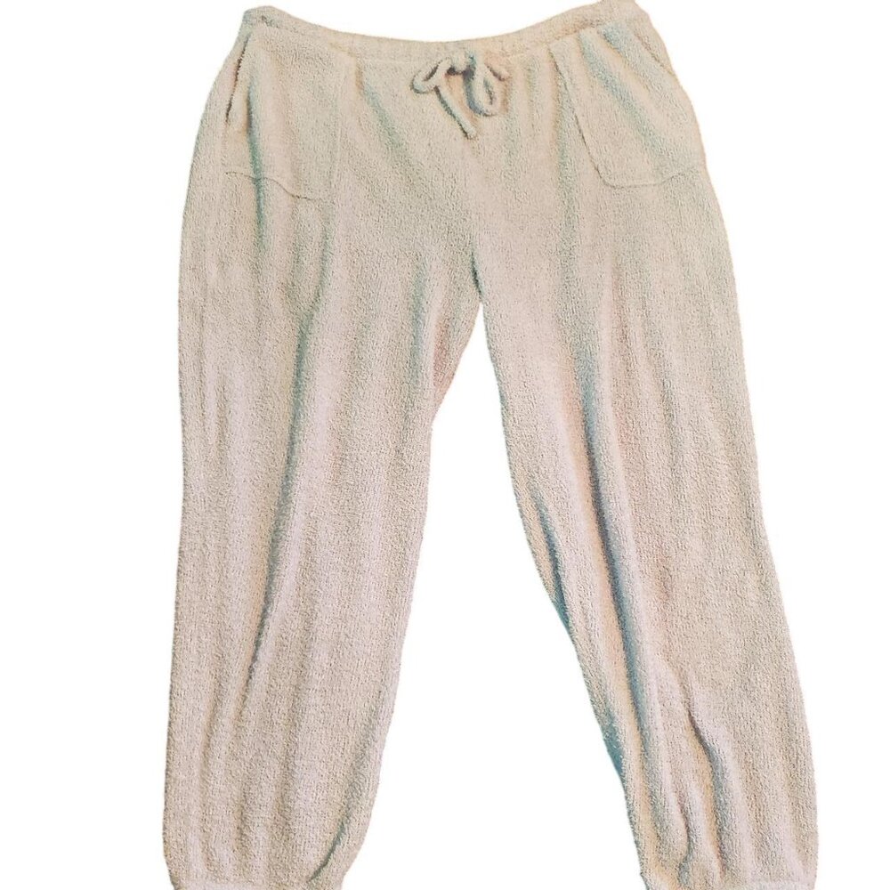 SO Sweatpants Pastel Blue Terry Cloth Plus Size Kawaii Pajamas Workout Cozy Cute